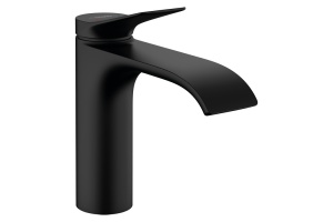 Смеситель для раковины Hansgrohe Vivenis 110 с донным клапаном чёрный матовый