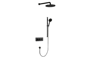 Душевой набор встраиваемый Black&White Universell черный матовый