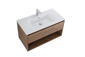 Тумба с раковиной  BelBagno Kraft 80 темное дерево - 2