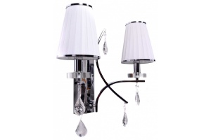 Бра LUMINA DECO Glamour LDW 66247-2 WT+CHR