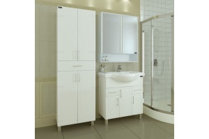 Шкаф-пенал Санта Дублин 60 белый - 3