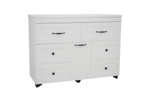 Тумба под раковину Misty Дуэт 120 белая матовая - 2