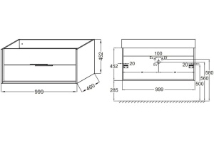 Тумба для комплекта Jacob Delafon Vivienne EB1585-N18-S14 без ручек - 2
