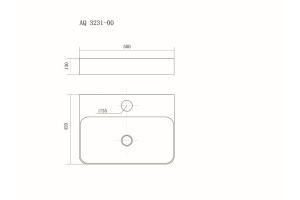 Раковина накладная Aquatek 50 белый (AQ3231-00) - 2