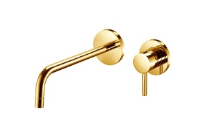 Смеситель для раковины Paffoni Light LIG007HG70 Золото медовое