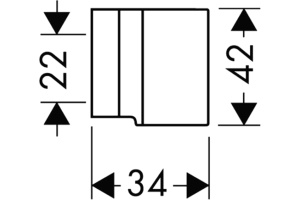 Настенный держатель Axor Starck 27515000 - 2