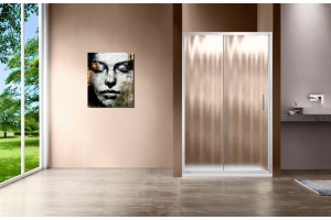 Душевая дверь в нишу Vincea Garda VDS-1G105CH 105 см, профиль хром, стекло шиншилла - 2