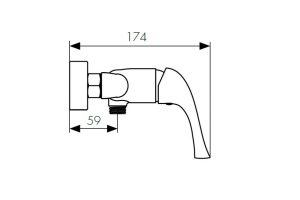 Смеситель для ванны KAISER Comba (48077) - 2