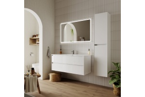 Тумба для комплекта Sancos Cento 120 см белый глянец - 2