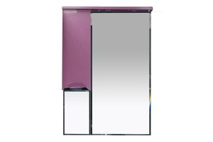 Жасмин - 65 Зеркало - шкаф лев. (свет) розовая плёнка