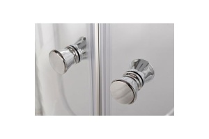 Душевая кабина Deto L 90х90 с подсветкой, хром (L590NLED) - 2