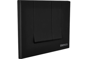 Кнопка смыва Berges Wasserhaus Novum S5 чёрный, матовый - 2