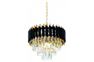 Подвесная люстра LUMINA DECO Funneli LDP 6003-400 BK+F.GD - 2