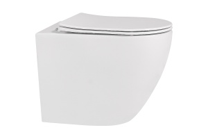 Приставной унитаз Abber Bequem белый с сиденьем микролифт