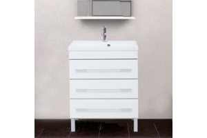 Тумба с раковиной Aquanet Верона 75 белая