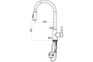 Смеситель BelBagno BB-LAM31A-IN для кухонной мойки - 2