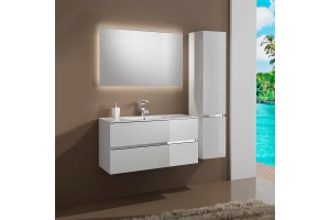 Тумба с раковиной Sanvit Кубэ-2 60 белый глянец - 2