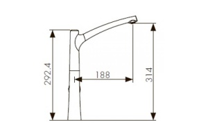 Смеситель для кухонной мойки KAISER Stick (49144) - 2