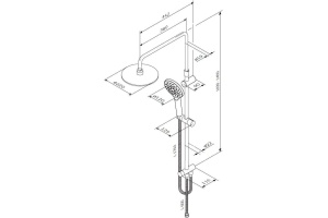 Душевая стойка AM.PM Like F0780100 - 2