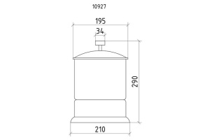 Ведро для мусора Boheme Royal Cristal хром глянцевый - 2