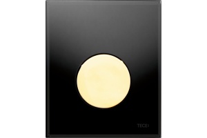 Кнопка смыва TECE Loop Urinal 9242658 черное стекло, кнопка золото