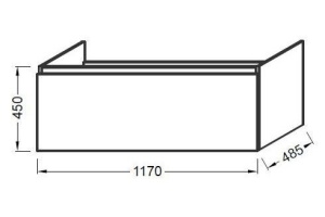 Тумба под раковину Jacob Delafon Odeon Up 117 см (EB887-N18) - 3