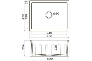 Мойка кухонная Omoikiri Mikura Natceramic/белый (4993257) - 2