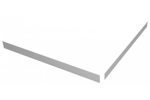 TRAY-S-A-90-SCR-W Экран плоский из искусственного мрамора 900х900х135, белый (Bianco)