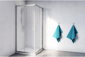 Душевой уголок Excellent Серия 201 90х90 хром стекло прозрачное - 2