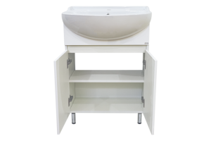 Тумба с раковиной Misty Амур 60 белая матовая - 2