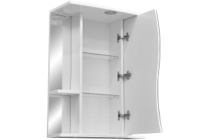 Зеркало-шкаф Stella Polar Волна Лолита 55 R с подсветкой белый - 3