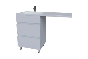 Тумба под раковину напольная Stella Polar Корделия 60 белая