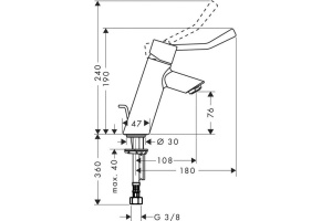 Смеситель Hansgrohe Talis 32035000 для раковины - 2