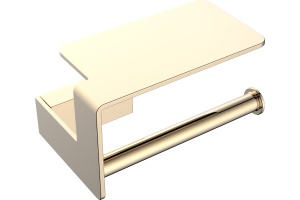 Держатель туалетной бумаги Boheme Q 10941-G с полкой для телефона