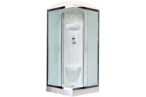 Душевая кабина Royal Bath 80х80 хром стекло матовое