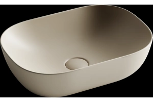 Раковина накладная Ceramica Nova Element 45.5х32.5 бежевая матовая