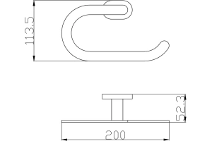 Полотенцедержатель Rav Slezak Yukon хром - белый - 2