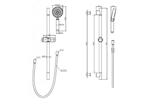 Душевой гарнитур BelBagno Ancona хром - 2