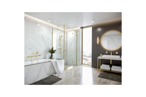 Смеситель для душа Hansgrohe Ecostat Comfort с термостатом полированное золото - 3