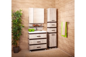 Мебель для ванной Бриклаер Техас 70 дуб кантри, венге