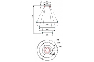 Подвесной светильник Stilfort Tooring 4006/02/03P - 2