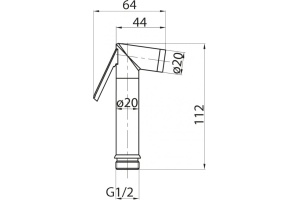 Гигиенический душ Cezares Articoli Vari хром (CZR-ID1-01) - 2