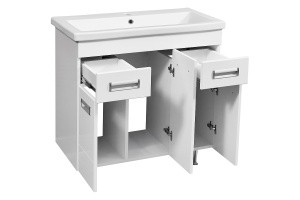 Тумба под раковину Stella Polar Фиора Сомо 80 белый - 2