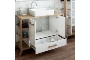 Тумба с раковиной Sanflor Ингрид 120 белый (С12472) - 2