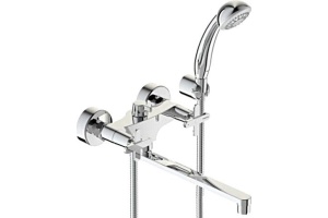 Смес/ванна к/затв дл/изл плоск Lобр б/к ART Vidima BA329AA