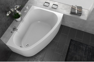 Акриловая ванна Kolpa San Chad 170х120 левая белая - 2