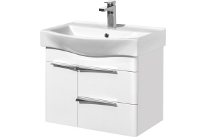 Тумба под раковину Aquaton Беверли 65 белый глянец - 2