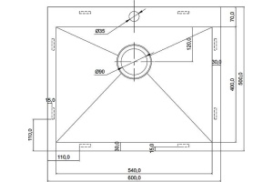 Металлическая мойка Seaman SMV-600 (SMV-Z-600.A) - 2