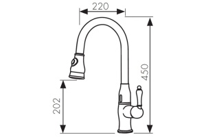 Смеситель для кухонной мойки KAISER Vincent (31366) - 2