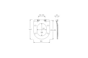 Сиденье для унитаза Esbano Lotus с системой микролифт, черный матовый (ZAESUPLOTUBM) - 2